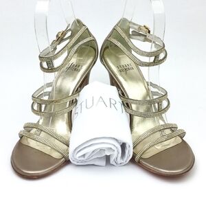 Stuart Weitzman Stops Traffic Crystal  sandals sz
